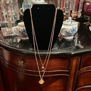 Chic Gold Double Layer Necklace
